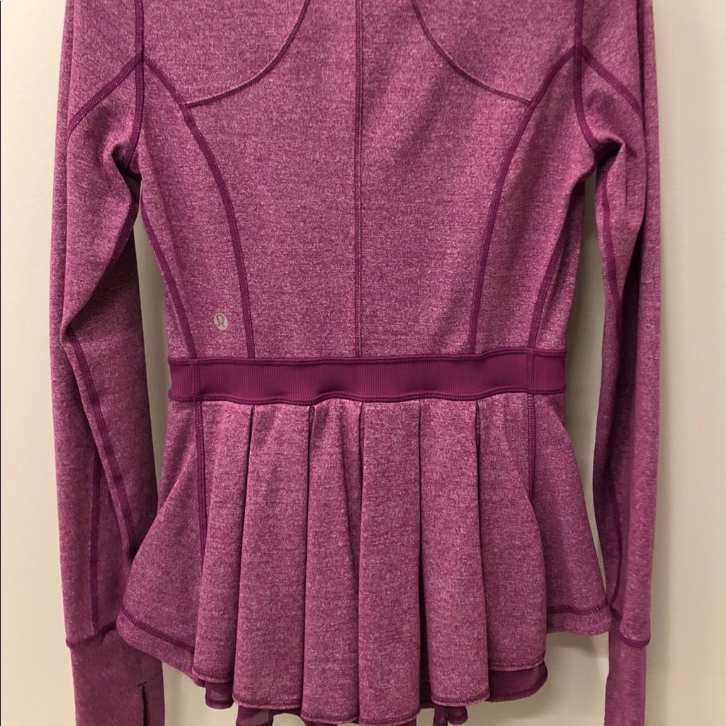 Lululemon Riding Jacket Dewberry 4 Peplum/Ruffle